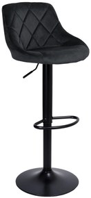 JAKS SCAUN DE BAR CYDRO BLACK VELVET NEGRU