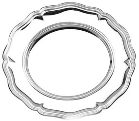 Farfurie argint masiv Settecento 20cm