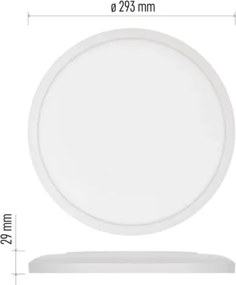 Plafonieră LED FLORI LED/18W/230V 4000K alb d. 29 cm