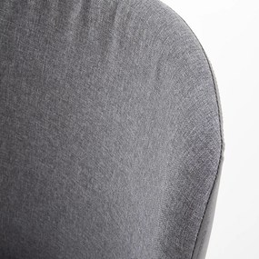 Scaun de bucaterie Kurt, gri/negru
