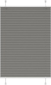 vidaXL Jaluzea plisată Antracit 85x100 cm Lățime țesătură 84,4 cm