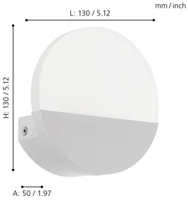 Eglo 96039 - Corp de iluminat LED perete metruASS 1 1xLED/4,5W/230V