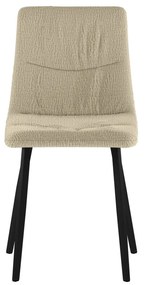 STONES Scaun acoperit cu material textil ușor de curățat.  Picioare din metal vopsit46cm X 55cm H. 87.5cm | Aosom Romania