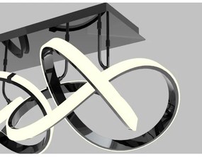 Wofi 9134-205 - Lustr LED INDIGO 64W stmívatelný, černá/chrom