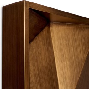 Decoratiune de perete LUX, Otel, Alama periata, Bravura