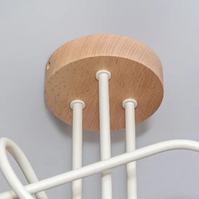 Lustră aplicată OXFORD, 3xE27/15W/230V, pin/crem