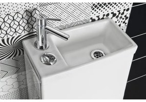 Aqualine HYGIE - WC combinat cu lavoar, ceramică, alb