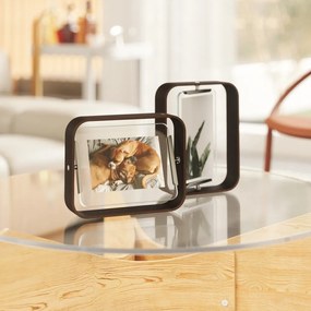 Ramă foto maro închis din lemn 19x24 cm Bellwood – Umbra