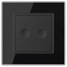 Intrerupatorul Dublu cu Touch LIVOLO cu Rama Din Sticla – Protocol Zigbee EC