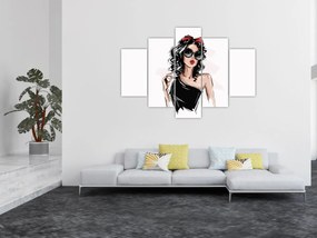 Tablou - Femeie de modă (150x105 cm)