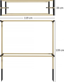 Outsunny Spalier metalic flexibil pentru fructe de pădure: zmeură, mure &amp; afine – spalier extensibil | Aosom Romania