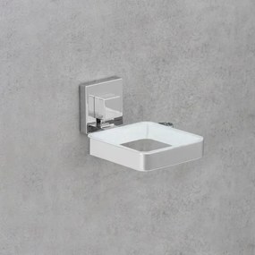WENKO 22682100 -Suport pentru uscător de păr VACUUM-LOC QUADRO ED 13,5x14 cm argintiu/crom