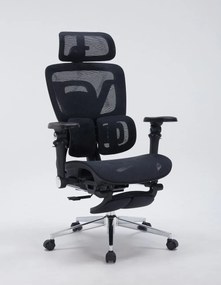 RESIGILAT- AERONIX SG630 MESH Black – Scaun ergonomic premium Full Mesh, Cotiere 7D, Suport Lombar Dublu, Șezut Translație, Mecanism multifunctional inclinare/blocare, Suport pentru picioare