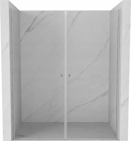 Mexen Pretoria Duo uși de duș batante 160 cm, transparent, crom - 852-160-000-02-00