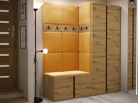 Mobilier Hol Timothy III (stejar artisan + stejar artisan + Negru) (Manila 32). 1060674
