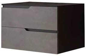 Mobilier cu blat pentru lavoar 80 cm, gri urban, Fluminia Bari Gri