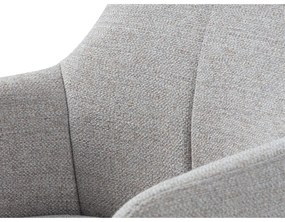 Fotoliu gri deschis pivotant de relaxare Manning – Unique Furniture