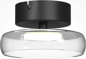 Lustra aplicata tavan Float sticla transparenta