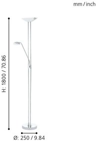 Eglo 93875 - LED dimmable lampa BAYA 1 LED/20W + LED/2,5W