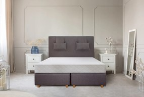 Saltea SuperOrtopedica KONFORTA XXL, 180x200x20cm, Spuma poliuretanica, Husa hipoalergenica, Reversibila, Fermitate Medie