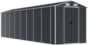 vidaXL Șopron de grădină, antracit, 191x725x198 cm, oțel galvanizat