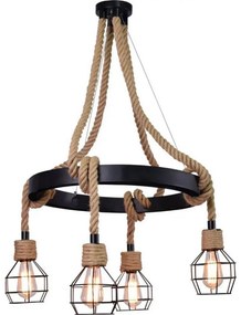 Lustră LED pe cablu ROPE ALEGRA 4xE27/10W/230V