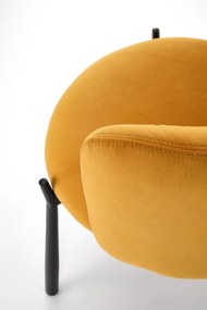 Scaun K531 velvet mustariu