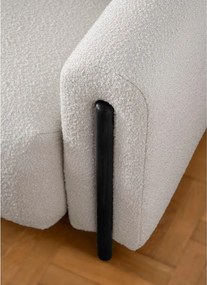 Canapea grej extensibilă/cu spațiu de depozitare cu tapițerie din țesătură bouclé 244 cm Arcadova – ELTAP