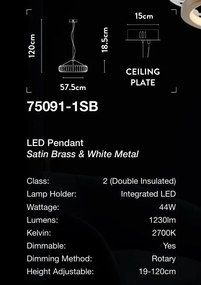 Lustra suspendata LED design ambiental Belle