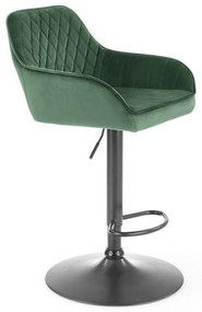 Scaun bar H103, verde, 55x55x114 cm