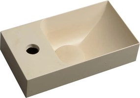 Chiuvetă mică pentru WC crem din beton 31x17 cm Piccolino – Sapho