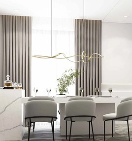 Lustra LED suspendata design modern decorativ Minimal aurie