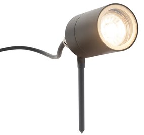Spot Spike antracit reglabil IP44 - Solo