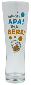 Pahar bere Salvați apa! Beți bere! 500ml
