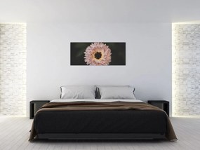 Tablou cu floare portocalie (120x50 cm)