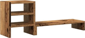 vidaXL Suport monitor cu organizator birou, lemn vechi lemn prelucrat