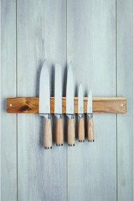 Suport magnetic de perete din lemn de salcâm Kitchen Craft