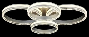 Globo 67377-90 - Plafonieră LED dimerizabilă FRANCINE LED/90W/230V argintie + telecomandă