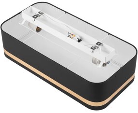 Plafonieră SIRJA SQUARE STRIPE 2xE27/15W/230V negru/auriu