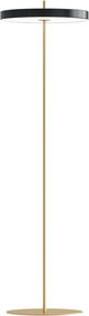 Lampadar negru LED cu intensitate reglabilă cu abajur din metal (înălțime 151 cm) Asteria Floor – UMAGE