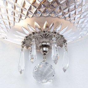 Aplica de perete cristal SCHOLER, EMPIRE CRYSTAL antique silver