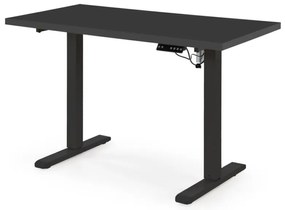 Masa de birou cu functie de reglare a inaltimii B54 negru/negru L120 cm