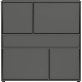 Dulap gri antracit 105x108x25 cm Ameca 2.0 – Germania