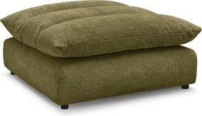 Taburet verde cu tapițerie din chenille Neil – Bobochic Paris