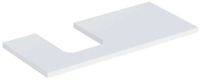 Blat pentru lavoar Geberit One cu decupaj in stanga 105 cm alb mat