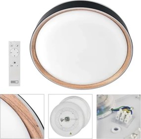 Plafonieră LED dimabilă ILVI LED/45W/230V 2700-6500K Ø 50 cm negru/bej + telecomandă