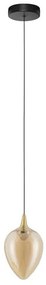 Pendul LED modern, Metal, Sticla, Champaign, Nali