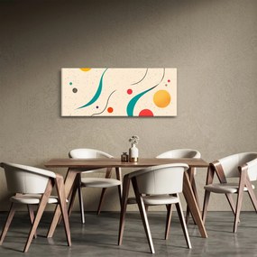 Tablou - Ilustrație colorată minimalistă (120x50 cm)