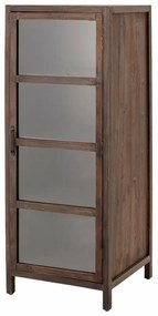 Vitrina maro, din lemn cu aspect clasic, Marl
