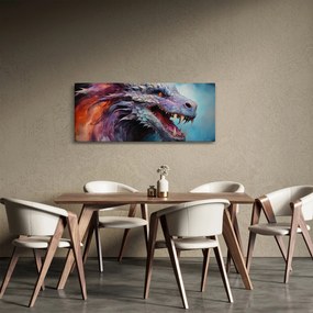 Tablou - Ilustrație a unui dragon (120x50 cm)